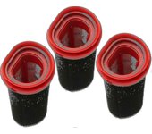 Paquete de 3 filtros de 25.2v / 21.6v para la aspiradora inalámbrica Bosch Flexxo Series 4 Bbh32101 Etc, reemplace g20242010451