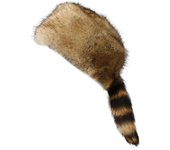 Sombrero de invierno Sijiali - Gorra térmica de mujer de otoño invierno con cola de mapache de piel sintética, parte superior plana redonda y prote...