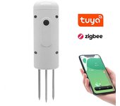 Tuya Zigbee Medidor inalámbrico de humedad del suelo Probador inteligente de temperatura y humedad Aplicación para teléfono móvil Monitor en tiempo...
