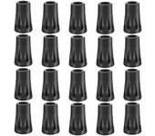 Tinor 20pcs Juego de amortiguador de goma Bastones de senderismo de goma, almohadillas de marcha nórdica de amortiguación
