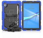 Funda para tableta para Lenovo Tab M10 Hd (2nd Gen)10.1 "2020 Tb-306x (f) Cubierta con protector de pantalla incorporado de 360 grados Azul