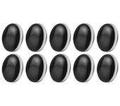 10PCS Pesos de cortina magnética Pesos de cortinas Pesos de cortina de ducha de imán Fondo para cortina de mantel, negro