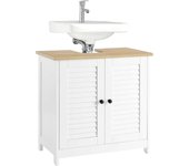 SoBuy Mueble de tocador de baño debajo del lavabo, FRG237-WN Blanco