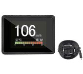 Para el coche A203 OBD2 Ordenador de a bordo Ordenador digital del coche Pantalla de viaje Indicador de consumo de combustible de velocidad negro