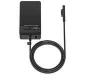 Adaptador de corriente magnético de 65 W 15 V / 4 A 2. Cargador de computadora portátil para Surface BOOK 2/3, Surface Laptop 3, Surface P Negro