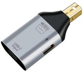 Adaptador USB C Tipo-C Hembra A Mini Displayport Macho - 4k@60hz HD Video (compatible con mini Dp) GrayBlack