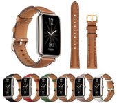 Cinturón de pulsera de cuero para Huawei Fit Mini Sport Watch Soft Strap Loop Bracelet De blanco