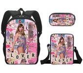 Taylor Swift Mochila Escolar Estampada Mochila para Niños o Bolso de Hombro o Estuche de Lápices o Juego de 3 Piezas para Niños BBS12 Pencil Case