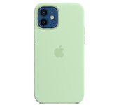 Funda de silicona para teléfono con Magsafe para Iphone 12 y 12 Pro Verde claro