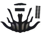 Almohadillas de casco de ciclismo Casco de bicicleta de esponja sellada de almohadillas interiores Protección Casco Acolchado Bicicleta Helme negro