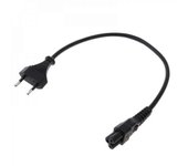 Cable Adaptador De Corriente Eu 2 Pin Macho A IEC 320 C5 Micky Para Fuente De Alimentación Del Portátil 3 FOS Negro