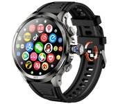 H19 3 + 32G 1.75 pulgadas AMOLED Reloj inteligente de pantalla grande Cámara extraíble Tarjeta SIM de red 4G Android 8.1 Multicolor Black