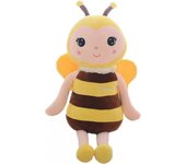 Cara sonriente y alas amarillas Almohada de juguete suave de felpa de abeja miel Regalo muy dulce para el cumpleaños de los niños o la elección de ...