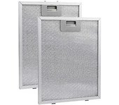 Filtros de campana extractora de malla metálica de 2 piezas Filtro de ventilación de campana de cocina de 320X260 mm Cocina Campanas Gama de filtro...