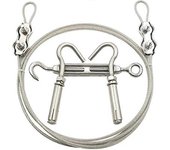 Tendederos 20 pies / 6 m Portátil a prueba de viento Anti-sag Ropa Línea con cable de acero inoxidable Sistema retráctil Cuerda de lavandería de se...