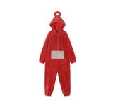 Inicio 4 Colores Teletubbies Cosplay Para Adultos Divertido Tinky Winky Anime Dipsy Laa-laa Po Soft Long Sleeves Piece Pijama Costume rojo S