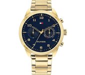 Tommy Hilfiger 1791783 Relojes de acero inoxidable de oro para hombre Dial de oro One Size