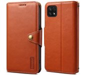 DENIOR para Samsung Galaxy A22 5G (versión de la UE) Estuche de billetera Soporte de cuero para teléfono Multicolor Style D