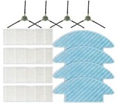 Fregona con filtro Hepa de cepillo lateral para Lefant M210 M210S M210B M210P M213 / para OKP Life K2 K3 K4 Robot Aspirador Como se muestra