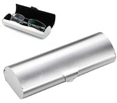 Estuche de gafas de aluminio - Estuche rígido para gafas miopes Negro
