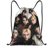 Stray Kids (9)Mochila con cordón Bolsa de gimnasia deportiva para yoga Natación Mochila de correa deportiva Bolsa-PJD507 S