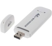 Módem USB 3G 4G LTE desbloqueado de alta velocidad Dongle USB 4G portátil Dongle USB 4G Tarjeta SIM 3G Dongle USB Universal Blanco