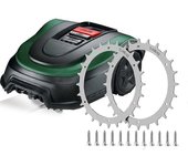 Bluezoo Ruedas cortacésped robóticas Picos de acero inoxidable para Bosch Indego Xs 300 400 350 M700 Cortadora de césped Accesorios Herramientas de...