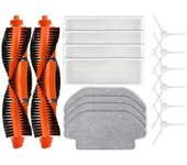16 piezas para Xiaomi Robot Aspirador S10 Xiaomi Robot Aspirador S12 B106GL Piezas de repuesto Cepillo lateral principal Hepa Filtro Paño de fregon...