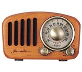 Altavoz Bluetooth de radio retro R919, radio FM con estilo clásico anticuado, Bluetooth, ranura para tarjeta Tf