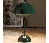 Augro Lámpara de mesa inalámbrica Flowerpot, lámpara de mesa de hongo con batería de 1800 mAh, lámpara de mesa de patio portátil, lámpara recargabl...