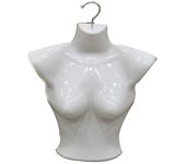 Maniquí femenino de plástico de medio cuerpo ropa interior torsca ropa forma expositor rack