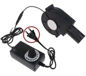 Ventilador soplador de aire de 97 mm x 33 mm con controlador de velocidad Compatible con vientos fuertesGabinete de estufa Extractor de humo Ventil...