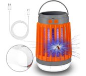 Unbrand Lámpara de camping Solar Lámpara de camping Luz uv Insecticida Asesino de mosquitos Linterna de camping Ip67 Impermeable Portátil Asesino d...