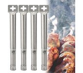 4pcs Universal ajustable acero inoxidable barbacoa parrilla de gas reemplazo quemador de tubo de tubería recta