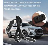 Cargador de 2 pines de cable de plomo de CC de 12 V para enfriador de automóvil Nevera Mini Nevera