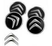 Xs 4pcs / set 60mm Car Wheel Center Hub Caps para Citroen-tamaño: Negro