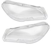 Izquierda + Derecha para F10 F18 Serie 5 528 535 550 2010-2016 Cubierta de la lente del faro del faro Pantalla de la lámpara de la luz automática C...