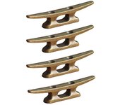 Corla de muelle de barco de 4 pulgadas para amarrar barco de hierro fundido adecuado para la decoración de la playa náutica, 4Pcs Como se muestra
