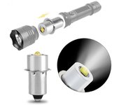P135S Pr2 Bombilla LED 3W Actualización Bombilla de linterna LED Kit de conversión LED Maglite Bombilla LED de luz magnética 2-16 Celdas C & D Anto...