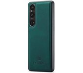 Para Sony Xperia 1 VI Case PU Covered PC+TPU Hybrid Phone Shell Verde