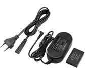 LP-E12 Batería ficticia para M M2 M10 M50 M100 M200 Mark II Acoplador ficticio de cámara Enchufe de la UE Negro