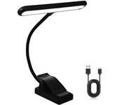 unbrand Luz de atril recargable Clip de escritorio en luz de lectura Lámpara de piano Luz de libro ligera 39.40X19.80X4.80CM