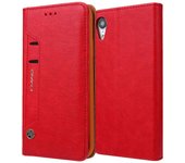 CMAI2 PU Leather Stand Wallet Mobile Case para iPhone XR de 6,1 pulgadas Rojo