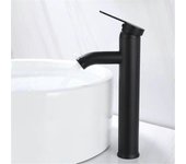 Grifos de lavabo de baño monomando Mezclador frío/calor Grifo de lavabo Grifo de lavabo negro Black tall