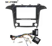 Se aplica al adaptador de fascia del marco del automóvil Decodificador de caja Canbus Radio Android Kit de panel de ajuste de tablero para Ford S-M...