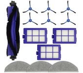 Para RoboVac X8 / X8 Hybrid / X8 Pro Robot Aspirador Cepillo lateral principal Filtros Hepa Paño de fregona Repla Como se muestra