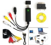 1set Usb2.0 Vhs To Dvd Converter Au-dio Video Capture Device Kit Rca Cable para Windows10