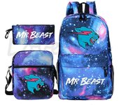 Mr Beast Lightning Cat Mochila Niños Mr Beast Mochila Niños Niñas Adolescentes Mochilas de vuelta al cole Mochilas de hombro Mochilas escolares de ...