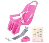 Asiento de bicicleta de muñeca único con pegatinas Calcomanía de bricolaje Niñas Niños Decoraciones de bicicletas