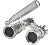 3x 25 Gafas de Ópera con Mango Retráctil Prismáticos de Teatro Unisex Regalo Plata